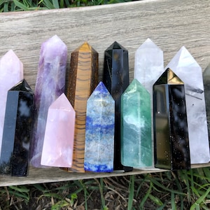 ONE mystery crystal tower, point, obelisk || from witchtok, healing crystals, rare authentic gemstones, ethically sourced