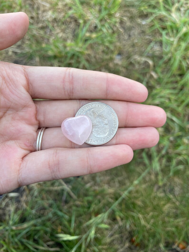 Tiny Pink Pocket Tokens Crystal Hearts Original by | Etsy