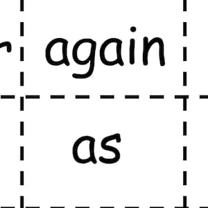 Printable Dolch Sight Words - 1st grade List - Flashcards