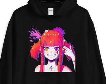 oversize anime hoodie
