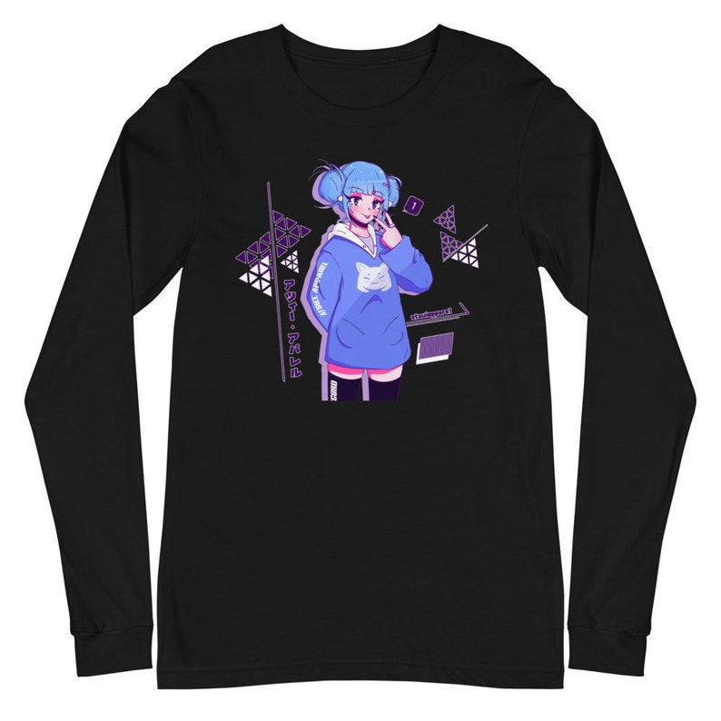 Discord Chan Anime Long sleeve Anime Clothing Cute Kawaii Anime girl Egirl Anime Streetwear Twitch gamer girl