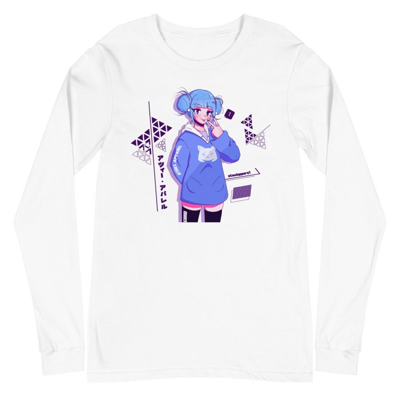 Discord Chan Anime Long sleeve Anime Clothing Cute Kawaii Anime girl Egirl Anime Streetwear Twitch gamer girl