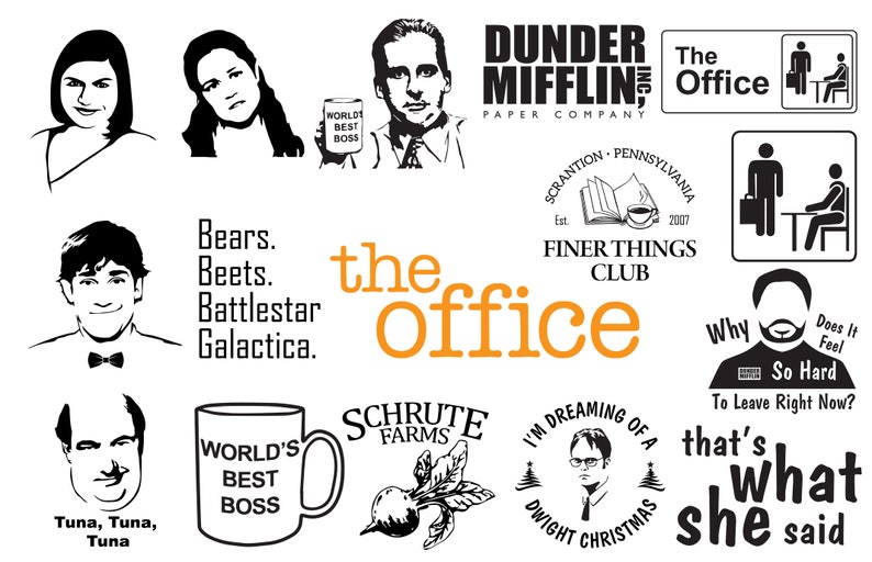 Download The Office SVG PNG Bundle Dunder Mifflin Svg Schrute Farms ...