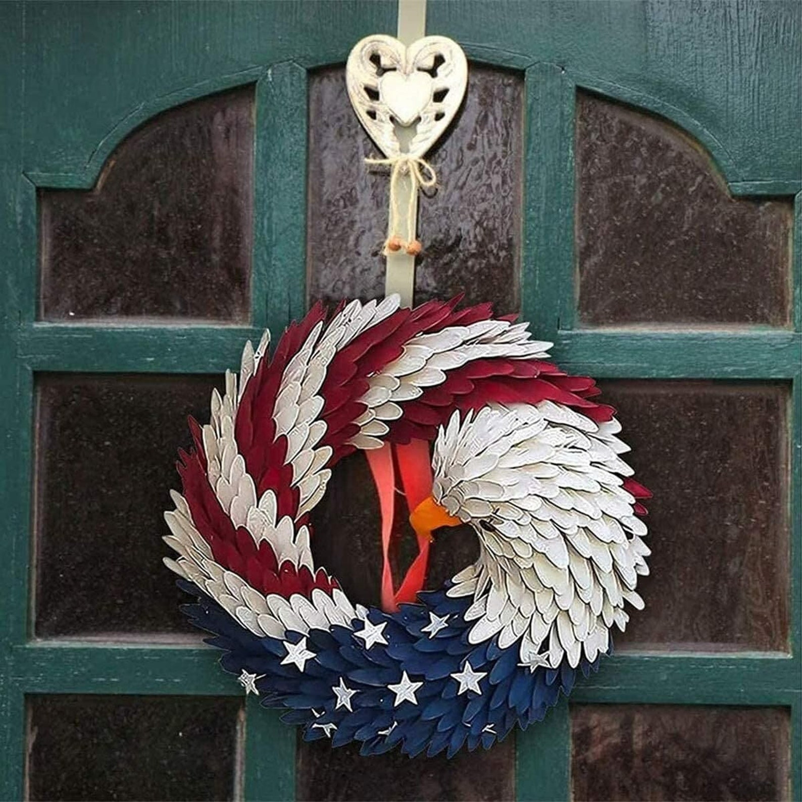 Personalized American Eagle Wreath with US Veteran Logo 4th Etsy
