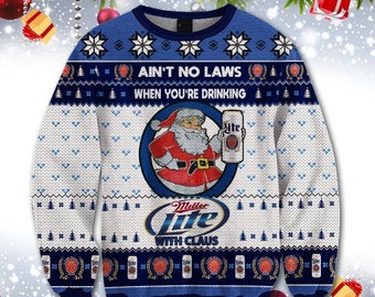 miller lite christmas sweatshirt