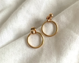 gold mini hoop earrings, small gold hoop, gold hoop earrings, huggie hoops, Gift for her, minimalist