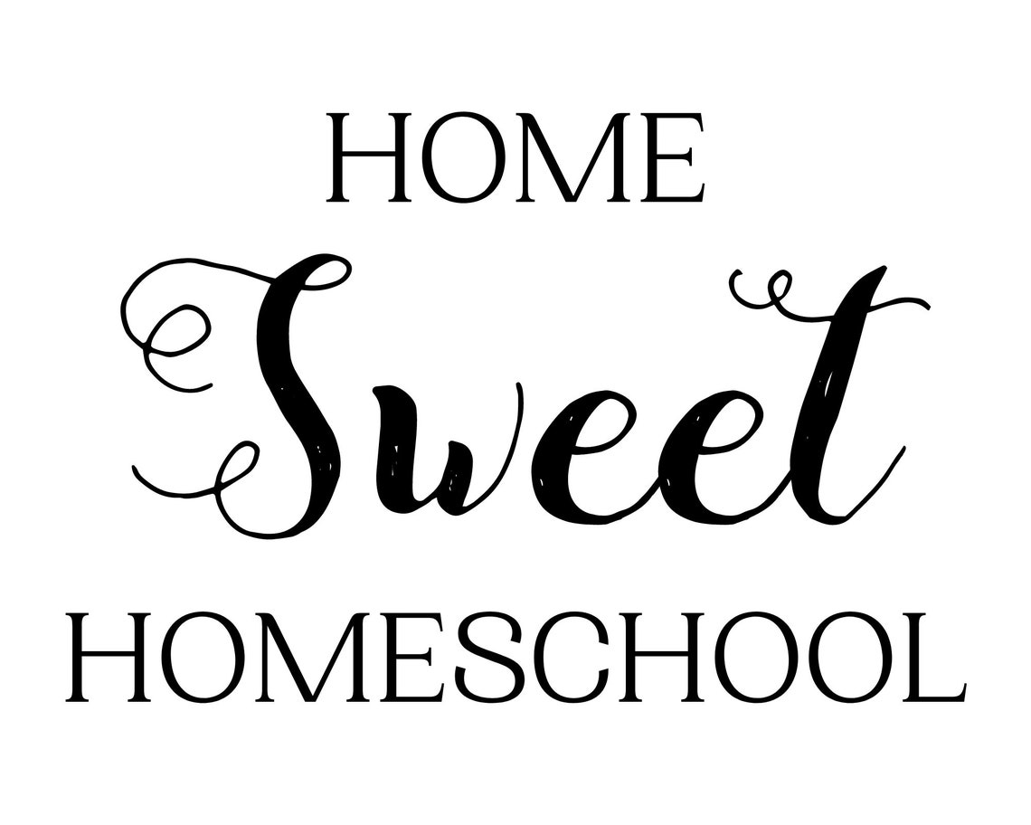 Home Sweet Homeschool Printable Sign Digital Download - Etsy