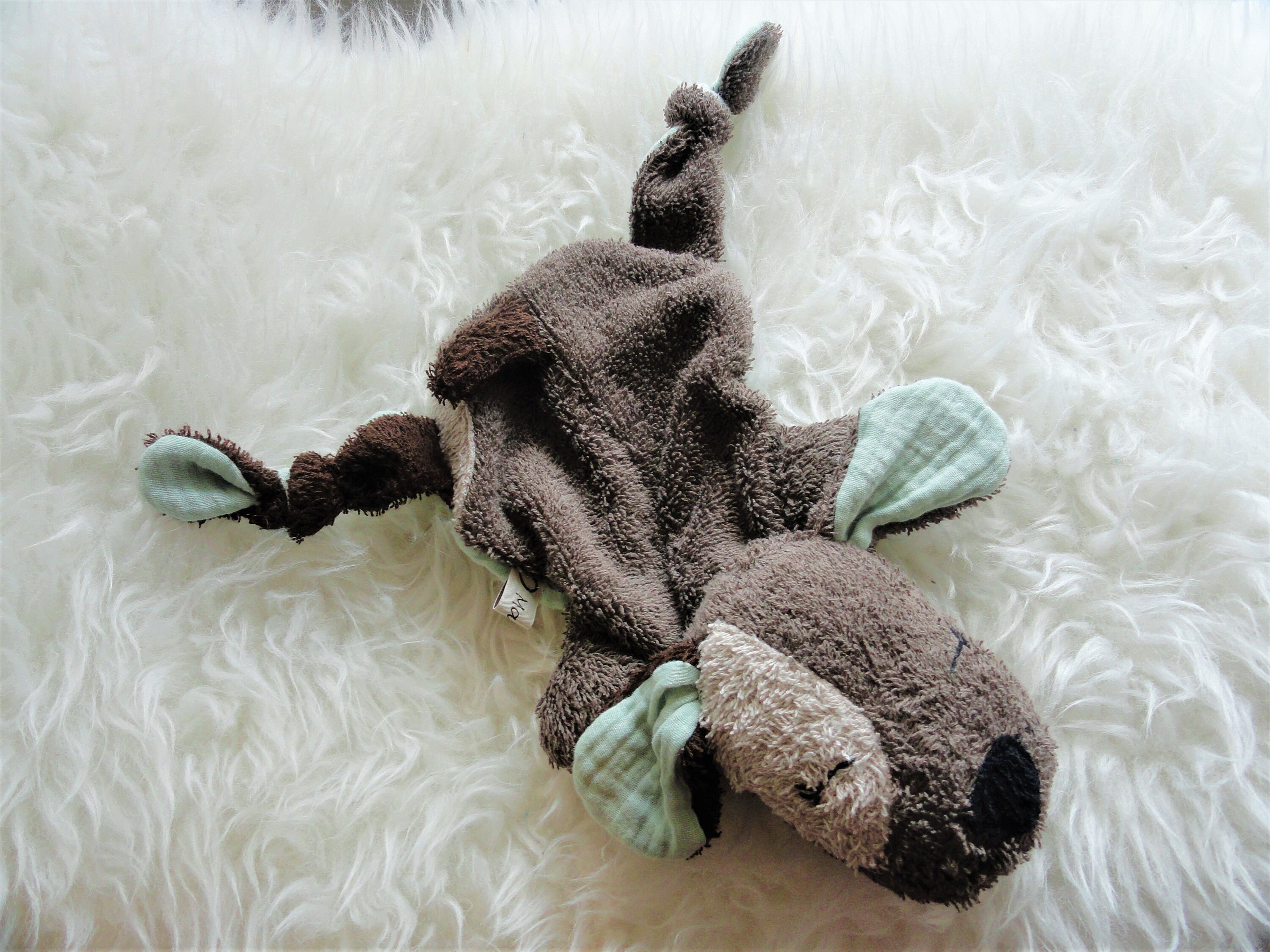 Inware Schmusetuch Hund Braun - Kuscheltuch 25x25 Cm Für Babys