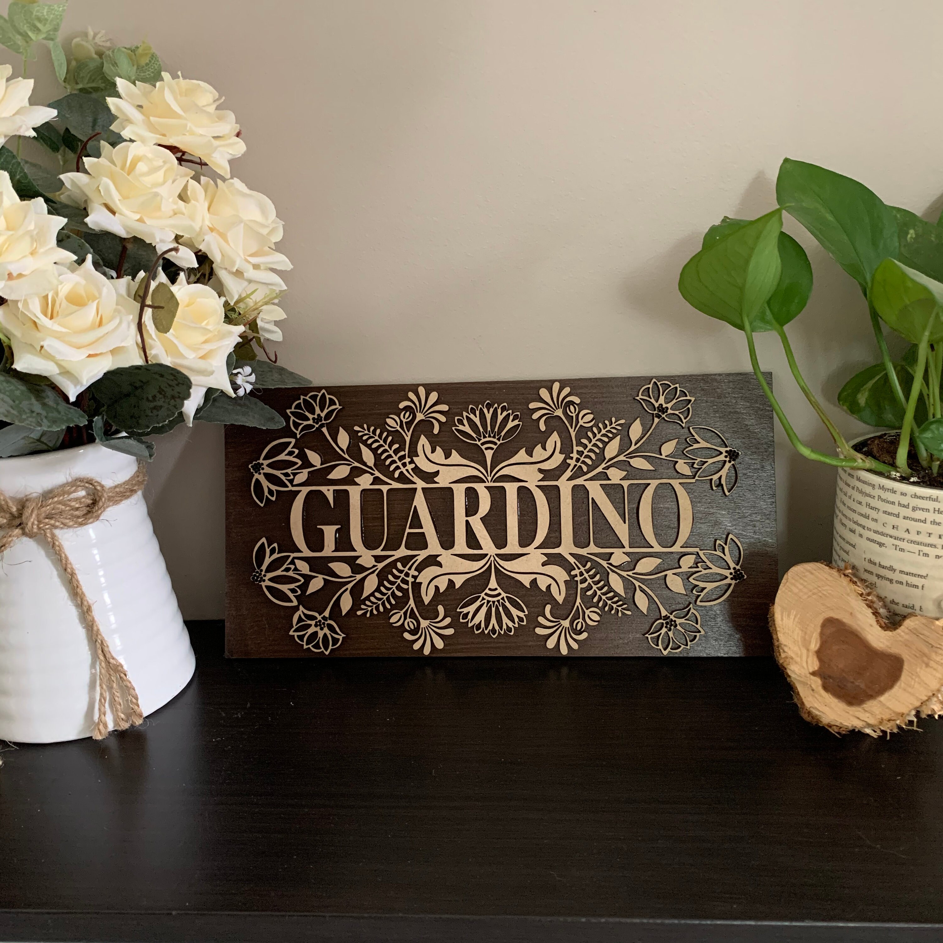 Decorative Name Sign Etsy