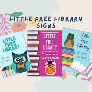 Little Free Library - Metal Signs