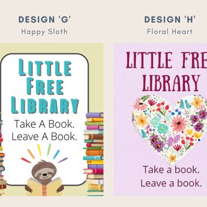 Little Free Library - Metal Signs - Custom Signs - Etsy