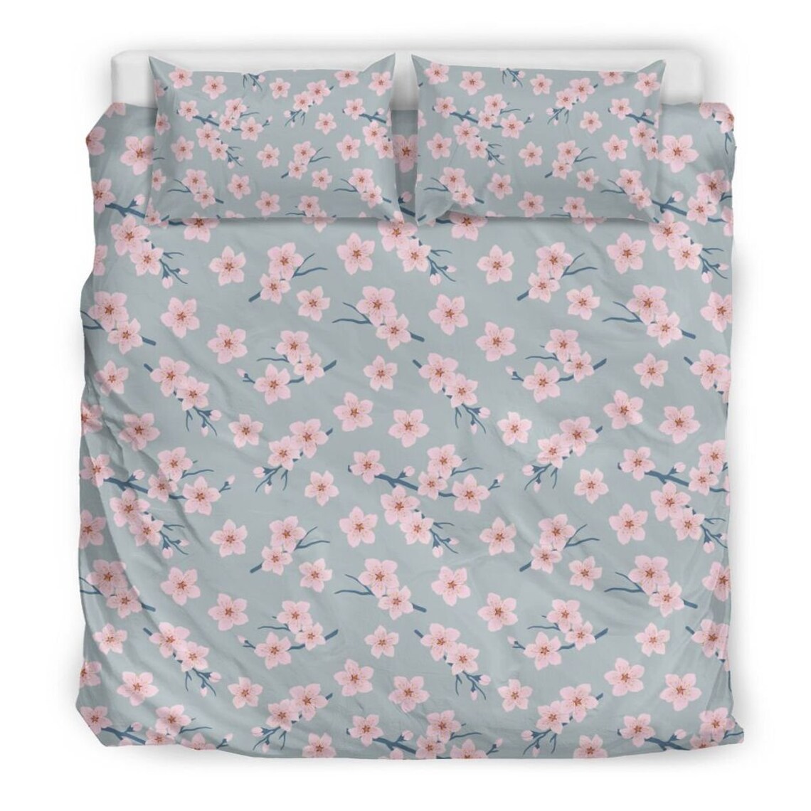 Japanese Sakura Cherry Blossom Bedding Set 16 flower duvet Etsy