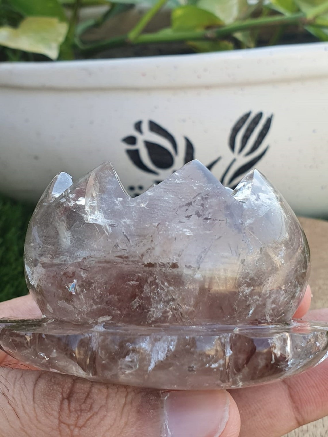 Smoky Quartz Gemstone Candle Holders Etsy Sweden