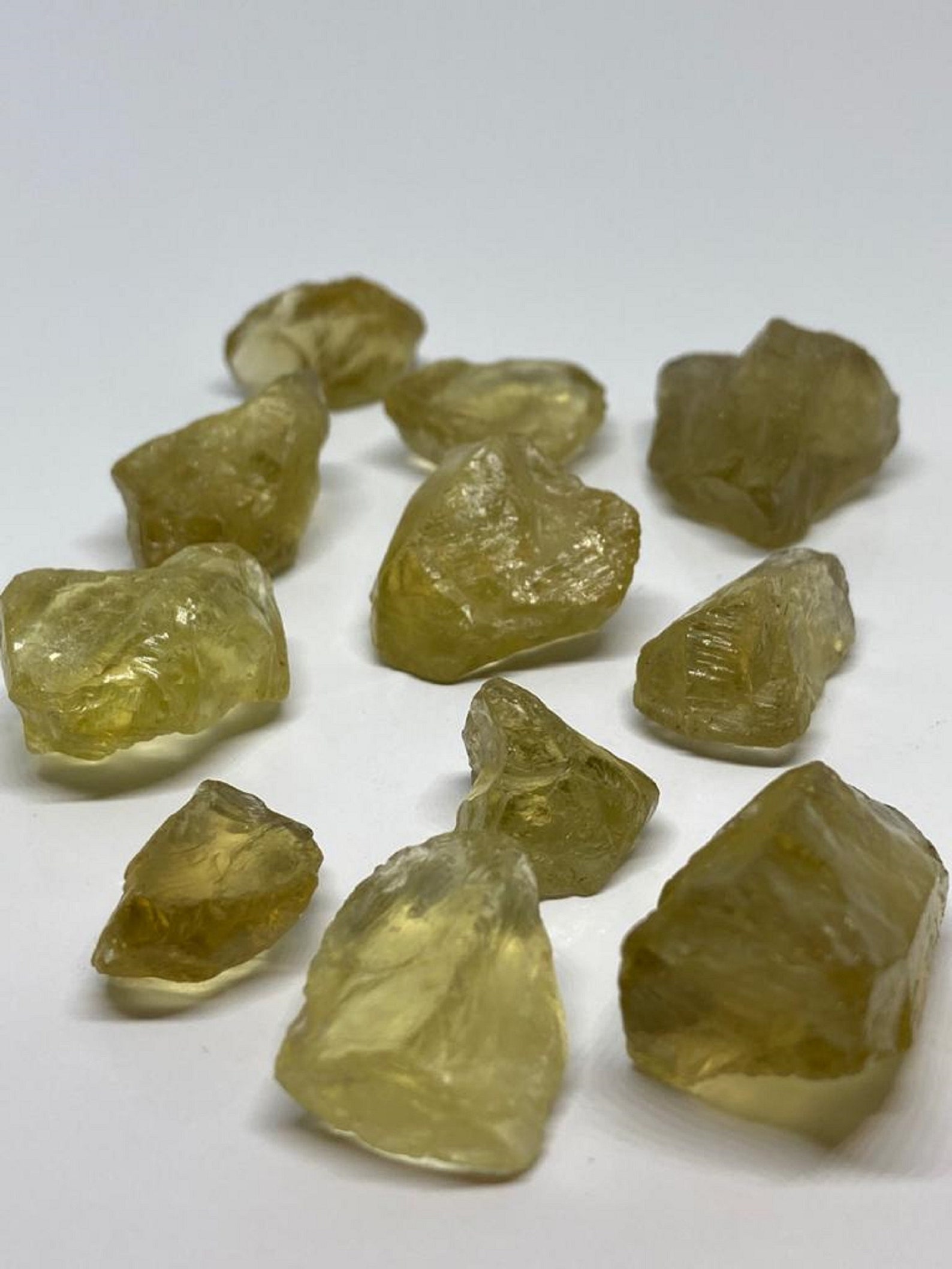Lime Quartz Tiny Raw Crystals Etsy