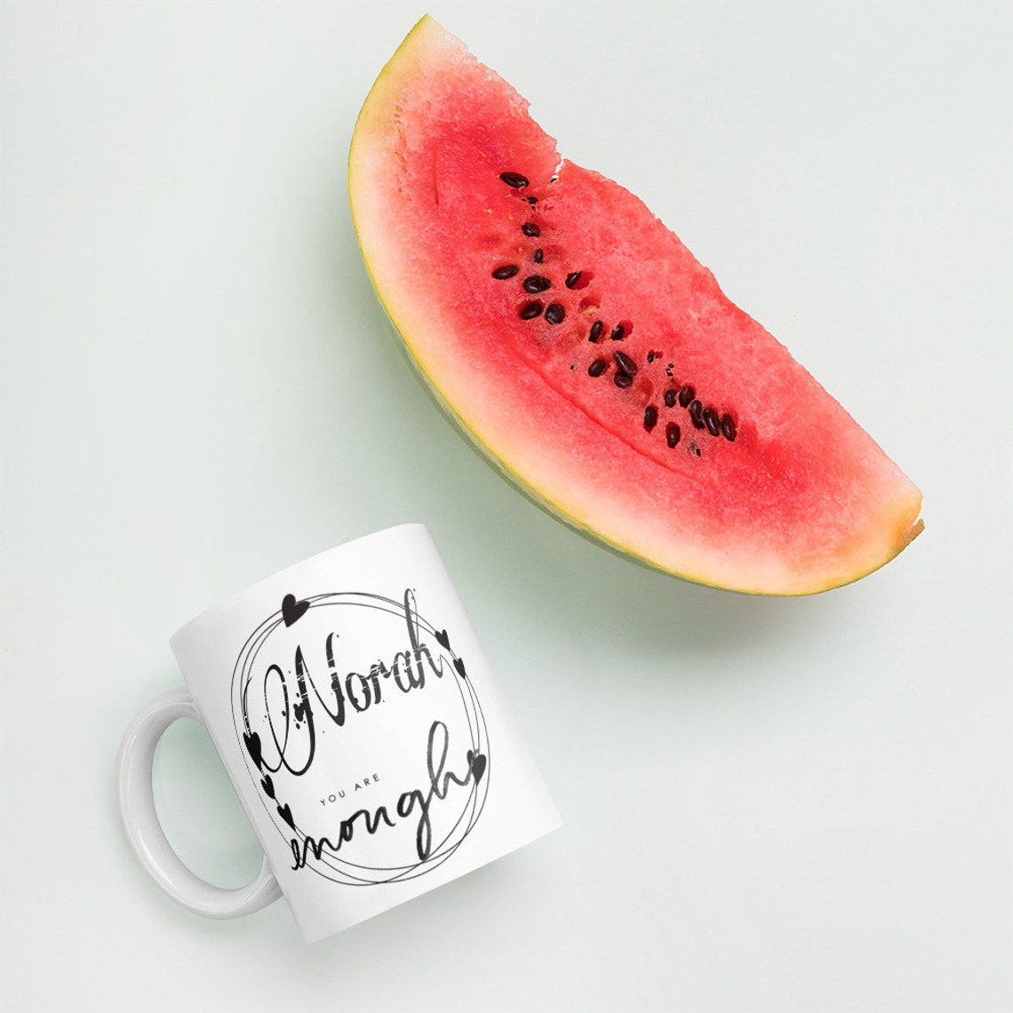 Personalized you're Enough Mug Etsy