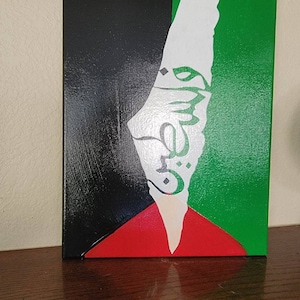 Handgemachte Palästina Flagge/Karte Wandkunst.