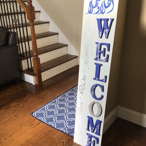 Handmade Arabic porch welcome sign