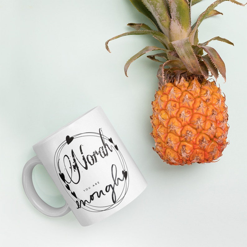 Personalized you're Enough Mug Etsy