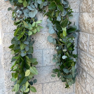 Fresh Ruscus / Salal / Silver Dollar Eucalyptus Garland // Wedding Garland // Real Fresh Greenery Garland