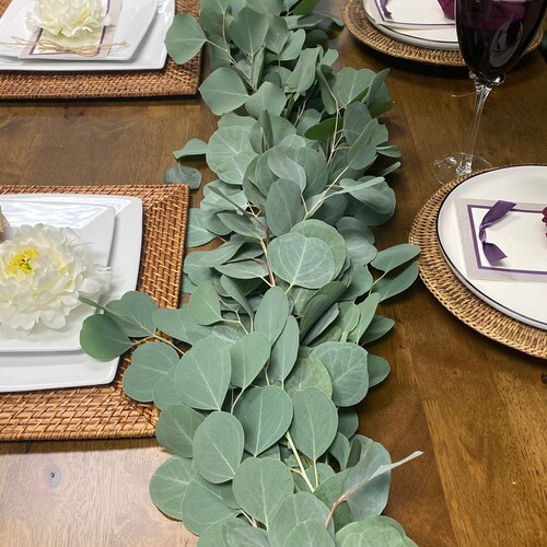 Silver Dollar Eucalyptus Garland Wedding Garland Fresh Etsy