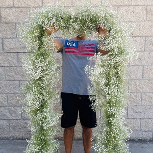 Fresh Babys Breath Garland & Gypsophila Garland // Natural Combo Garland // Wedding Garland // Real Fresh Greenery Garland