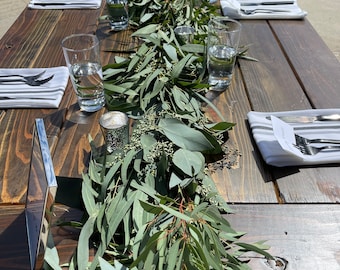 Fresh Willow Eucalyptus Garland: Seeded Eucalyptus Wedding Decor