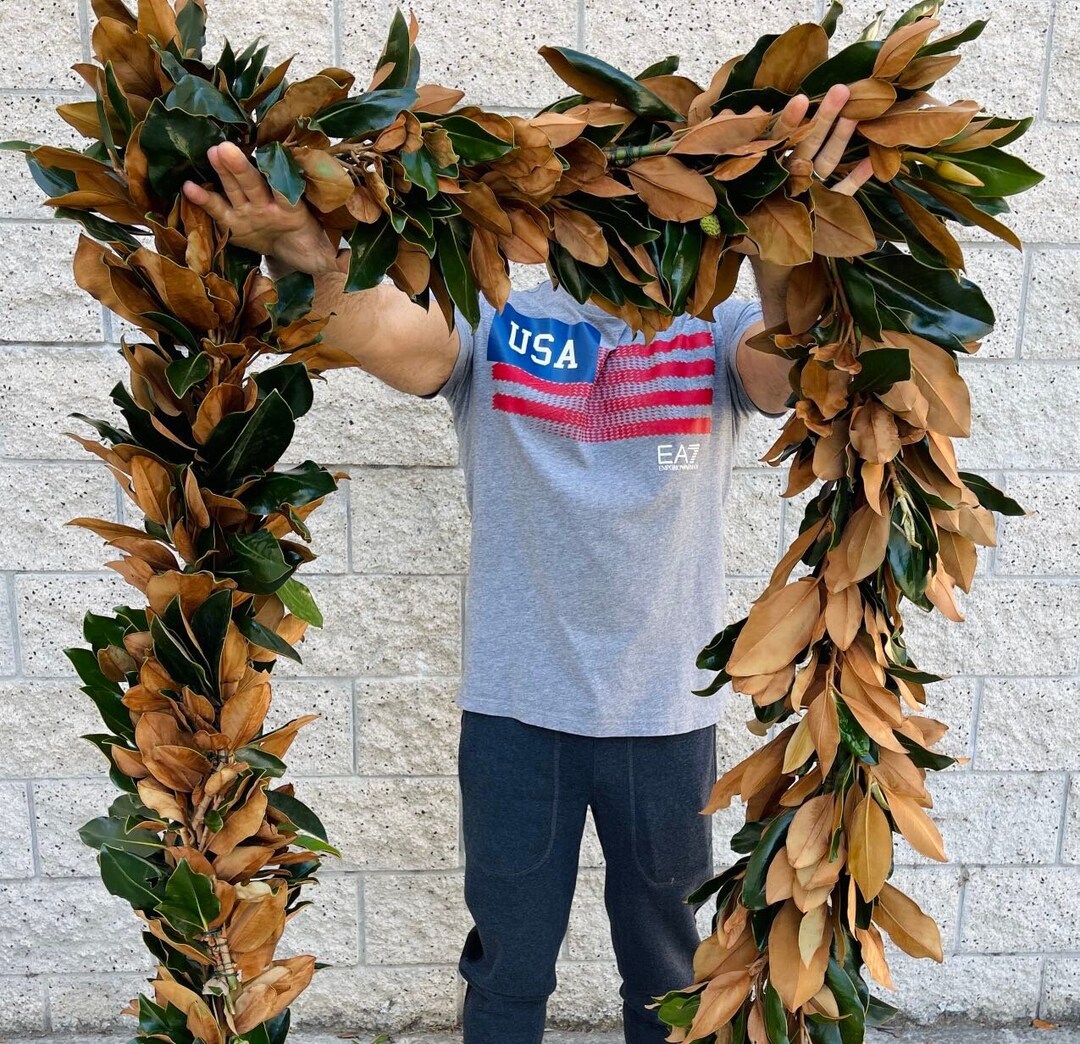 Fresh Magnolia Garland // Natural Christmas Garland // Etsy