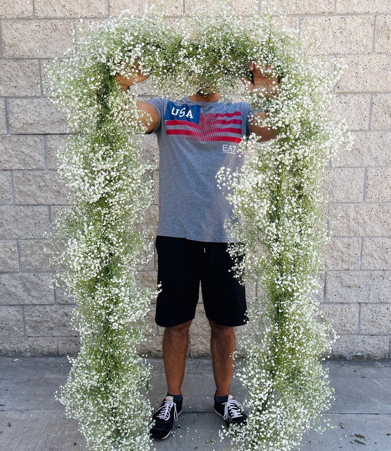 babys breath garland