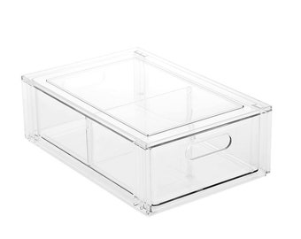 Acrylic Earring Organizer Large Clear Jewelry Box With 3 Drawers, Perfect  for Accessory Display & Gift for Her 