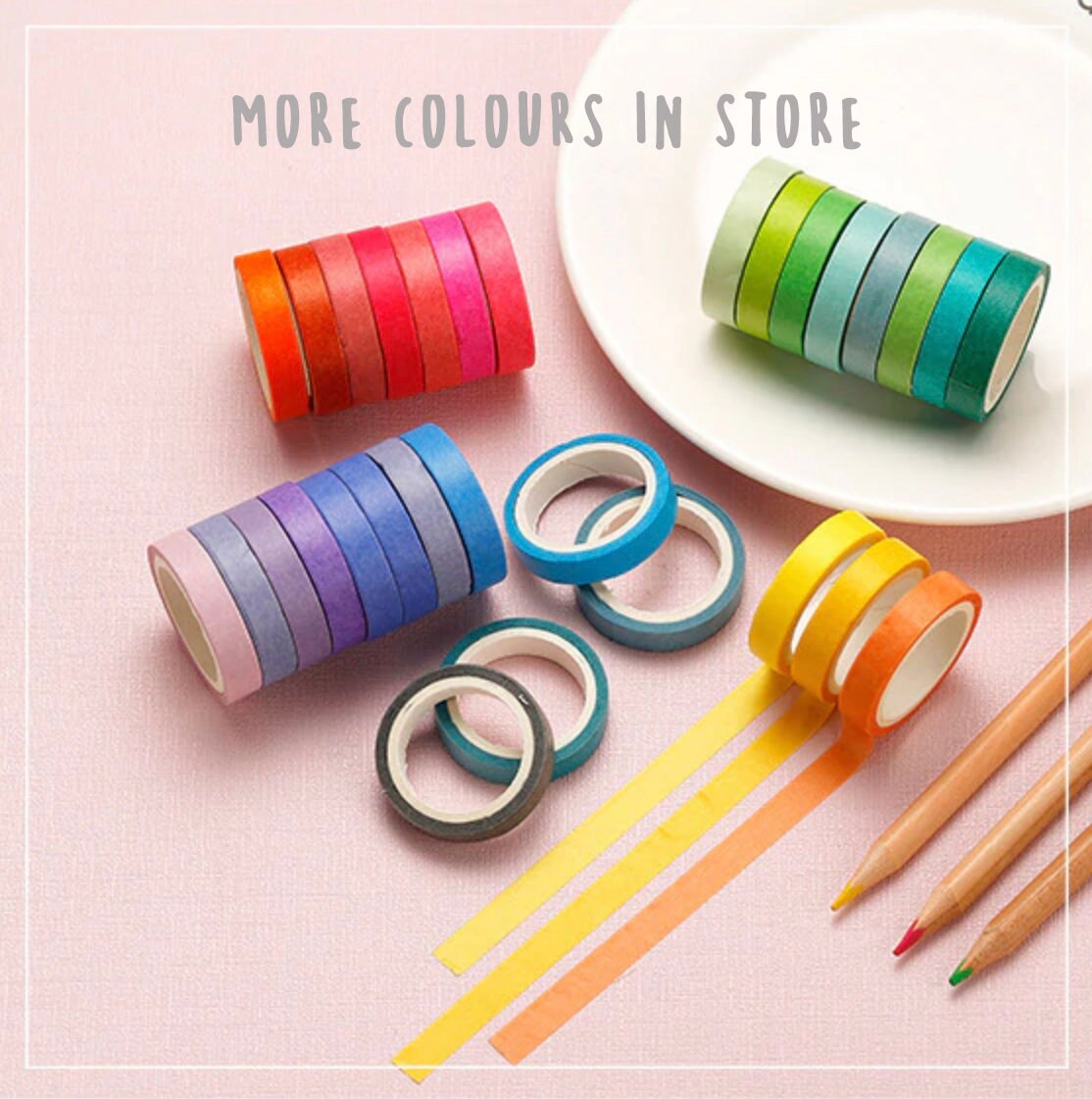 Set of 10 Japanese Washi Tape Blue Navy Sky Colours for Etsy