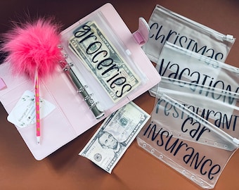 A6 BUDGET BINDER - Money Binder - Cash Envelopes - Budget Binder - Money Holder - Savings Envelope System - Cash Wallet - Cash Management