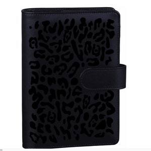 Black Leopard A6 BUDGET BINDER - Money Binder - Cash Envelopes - Budget Binder - Money Holder - Cash Envelope System - Cash Wallet