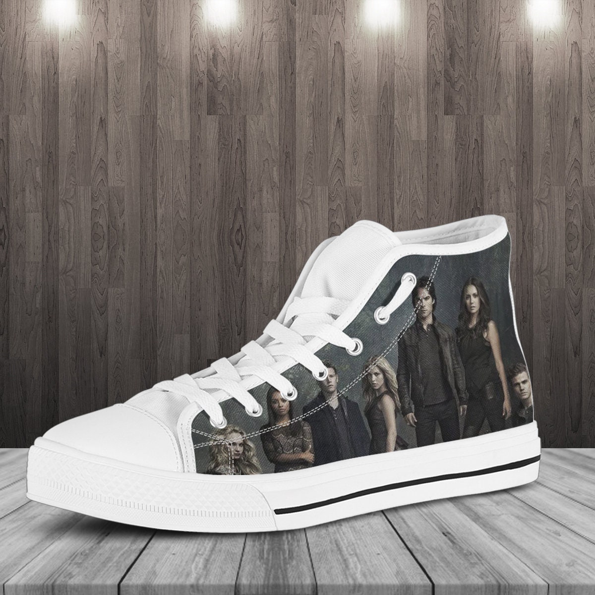 The Vampire Diaries Custom Shoes The Vampire Diaries Hightop Etsy