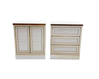 The Cabinet Collection - 2.5 Inch Base Cabinet with Drawers or Doors