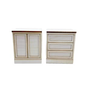 The Cabinet Collection - 2.5 Inch Base Cabinet with Drawers or Doors