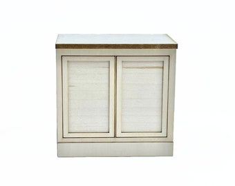 The Cabinet Collection - 3 Inch Base Cabinet with Double Doors