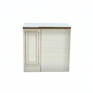 The Cabinet Collection - 3 Inch Reversible Blind Corner Base Cabinet