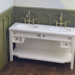 Kat Unassembled/Unfinished Kit - Double Wide with Resin Undermount Sink - 1:12 Scale Dollhouse Miniature