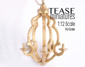 1:12 Scale Miniature 5 Arm Chandelier