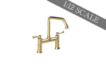 Addison Faucet - Rubinetto da cucina per casa delle bambole 1:12
