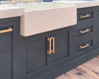 1:12 Scale Miniature Bar Style Cabinet Pulls