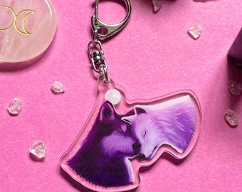 Wolf Keychain Fantasy Accessory Bag Backpack Charm