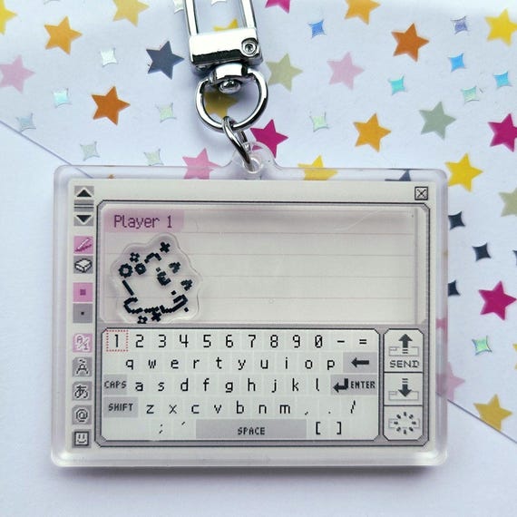 キティ PREORDER — PICTOCHAT Shaker Keychain - Etsy Singapore