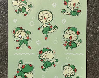 6x4 inch Breloom Sticker Sheet
