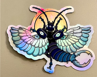 3 inch Earwig Angel Holographic Sticker
