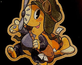 6 cm Chibi Anthropomorphic Plane Sticker