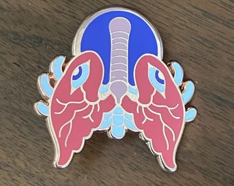 ANGEL SERIES: Lungs Angel Enamel Pin