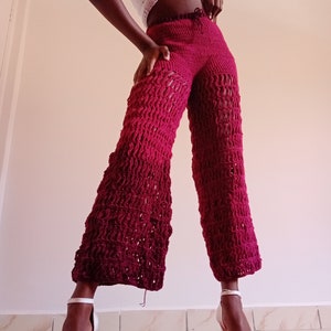 Crochet Trousers Pattern, Crochet Mesh Trouser, Crochet Pants Pattern ...