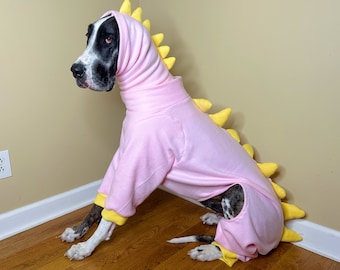 Great Dane Costume, Dog Halloween Costume, XL Dog Costume, Halloween pet costumes, large dog pajamas, Dino Dog Costume, Great Dane pajamas,