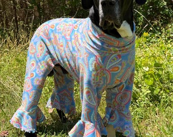Disfraz de perro hippie, disfraz personalizado de raza de perro gigante, disfraz de Halloween de gran danés, disfraz de los años 70 para perro, disfraz de Halloween para perro extragrande